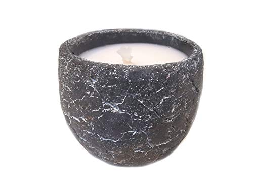 Der Perlenspieler® - Shabby Kerzenschmelzer in Cracked Stein-Optik*In- und Outdoor*3 mm Glasfaserdocht-Stone-ca.12 cm x ca. 12 cm von Der Perlenspieler