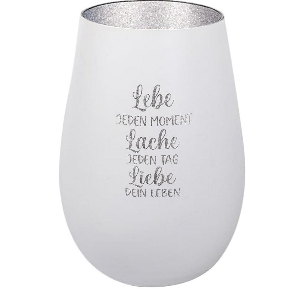 Der Porzellan-Laden Windlicht Inspirierendes Windlicht: Lebe, Lache, Liebe eingraviert. Handgefertig Der Porzellan-Laden Windlicht Inspirierendes Windlicht: Lebe, Lache, Liebe eingraviert. Handgefertig von Der Porzellan-Laden