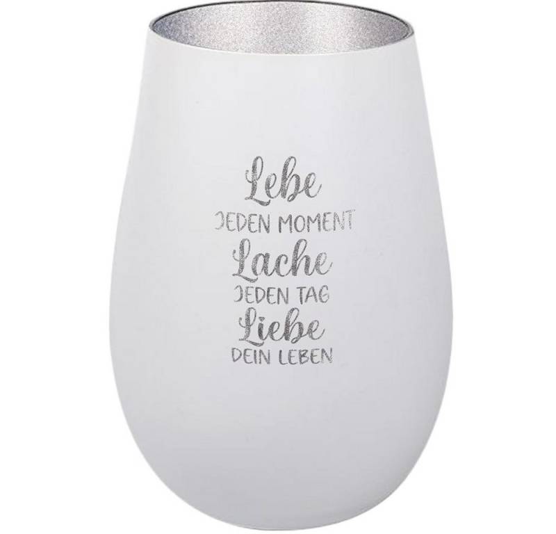 Der Porzellan-Laden Windlicht Inspirierendes Windlicht: Lebe, Lache, Liebe eingraviert. Handgefertig Der Porzellan-Laden Windlicht Inspirierendes Windlicht: Lebe, Lache, Liebe eingraviert. Handgefertig von Der Porzellan-Laden