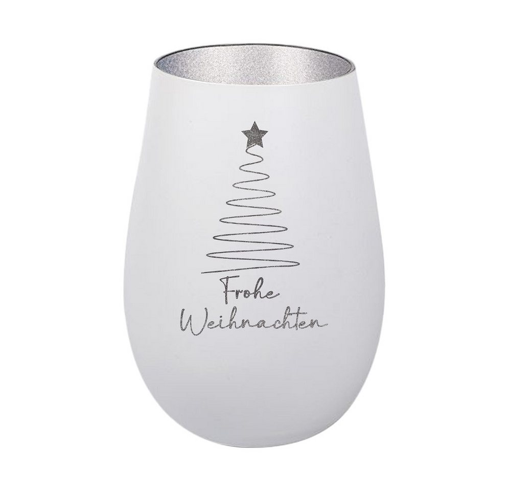 Der Porzellan-Laden Windlicht Windlicht Frohe Weihnachten Baum schlicht von Der Porzellan-Laden