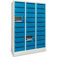 PAVOY Postverteilschrank, 2x 10 Fächer, HxBxT 1.850 x 600 x 500 mm, feuerrot, anthrazitgrau PAVOY Postverteilschrank, 2x 10 Fächer, HxBxT 1.850 x 600 x 500 mm, feuerrot, anthrazitgrau von Pavoy
