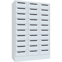 PAVOY Postverteilschrank, 3x 10 Fächer, HxBxT 1.850 x 1.200 x 500 mm, lichtgrau, lichtgrau PAVOY Postverteilschrank, 3x 10 Fächer, HxBxT 1.850 x 1.200 x 500 mm, lichtgrau, lichtgrau von Pavoy