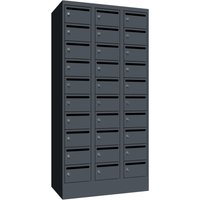 PAVOY Postverteilschrank, 3x 10 Fächer, HxBxT 1.850 x 900 x 500 mm, anthrazitgrau, anthrazitgrau PAVOY Postverteilschrank, 3x 10 Fächer, HxBxT 1.850 x 900 x 500 mm, anthrazitgrau, anthrazitgrau von Pavoy