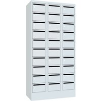 PAVOY Postverteilschrank, 3x 10 Fächer, HxBxT 1.850 x 900 x 500 mm, lichtgrau, lichtgrau PAVOY Postverteilschrank, 3x 10 Fächer, HxBxT 1.850 x 900 x 500 mm, lichtgrau, lichtgrau von Pavoy