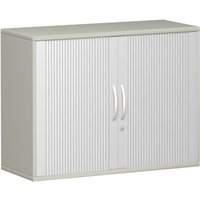 Geramöbel Querrollladenschrank Profi, 2 OH, Breite 1.000 mm, lichtgrau von Geramöbel