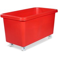 Rollbehälter BASIC, BxT 1308 x 699 mm, rot von ALPHA Paletten