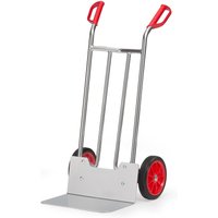 fetra® Alu-Stapelkarre, Tragkraft 150 kg, Schaufel BxT 480 x 300 mm, Vollgummi-Bereifung von fetra®