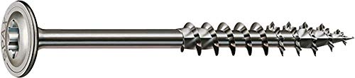 SPAX Holzbauschraube Edelstahl A2 8 x 220 mm 5 Stück Tellerkopf Teilgewinde T-STAR plus 4CUT von Der Schraubenladen