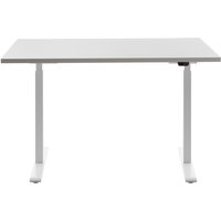 Topstar® Schreibtisch E-Table, BxT 1.200 x 800 mm, elektrisch höhenverstellbar, grau/weiß von Topstar®