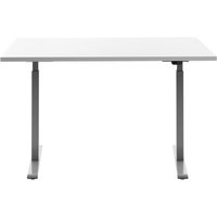 Topstar® Schreibtisch E-Table, BxT 1.200 x 800 mm, elektrisch höhenverstellbar, weiß/grau von Topstar®