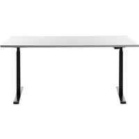 Topstar® Schreibtisch E-Table, BxT 1.600 x 800 mm, elektrisch höhenverstellbar, weiß/schwarz von Topstar®