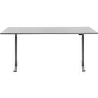 Topstar® Schreibtisch E-Table, BxT 1.800 x 800 mm, elektrisch höhenverstellbar, lichtgrau/lichtgrau von Topstar®