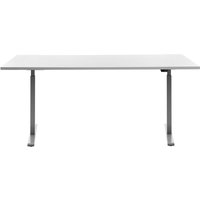 Topstar® Schreibtisch E-Table, BxT 1.800 x 800 mm, elektrisch höhenverstellbar, weiß/lichtgrau von Topstar®