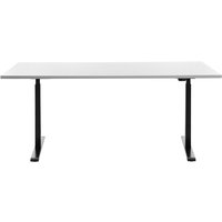 Topstar® Schreibtisch E-Table, BxT 1.800 x 800 mm, elektrisch höhenverstellbar, weiß/schwarz von Topstar®