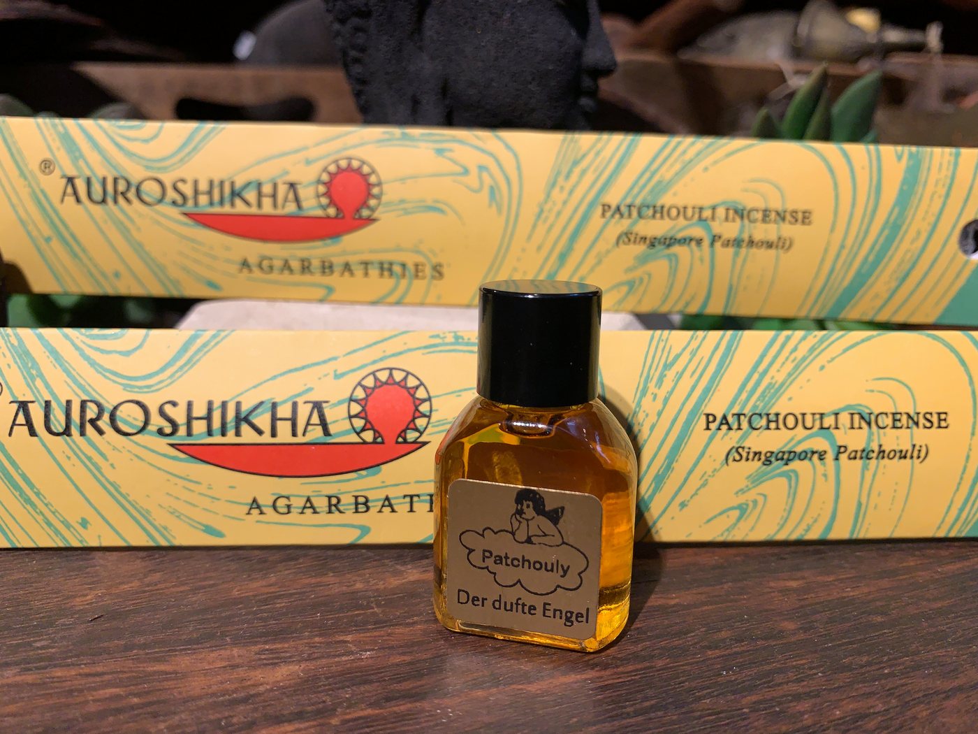 Der dufte Engel Raumduft Set Duftöl mit Auroshikha Räucherstäbchen (3er Set, 1x Duftöl 7ml, 2x 10g Räucherstäbchen), Raumduft, Raumduftverbesserer von Der dufte Engel