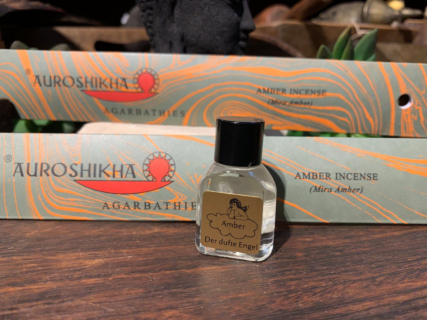 Der dufte Engel Raumduft Set Duftöl mit Auroshikha Räucherstäbchen (3er Set, 1x Duftöl 7ml, 2x 10g Räucherstäbchen), Raumduft, Raumduftverbesserer von Der dufte Engel