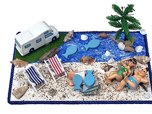 Geldgeschenk Verpackung Camping Urlaub Wohnmobil Liegestuhl Strandurlaub von Der kleine Dekoladen Deko & Geschenke by Sabine Faust Lünen