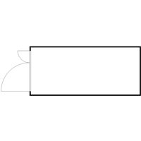 FLADAFI® Materialcontainer 10m², verzinkt, zerlegt, mit Holzfußboden, Maße außen 5080x2170x2150 mm, Doppelflügeltür (asymmetrische Teilung), mittig in Stirnseite von FLADAFI®