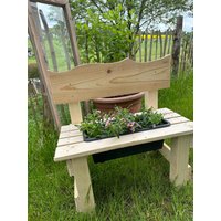 Blumenbank Als Garten Deko Terrasse Balkon Geschenk Für Oma Mama Hochzeit Muttertag Geburtstag Holz Blumen Kindergarten Abschied Opa Vater von DerDekoschrank