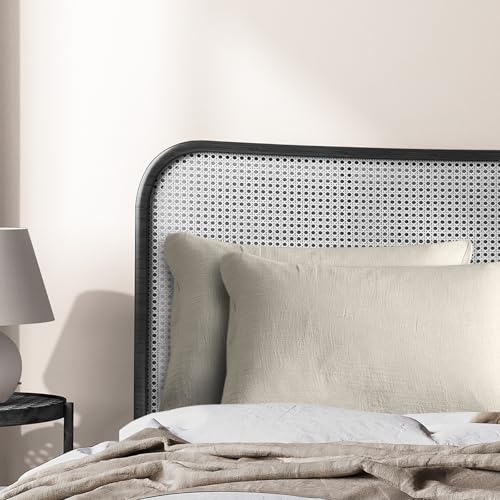 DerF HOME Muslin Kissenbezüge Set - 40x80 cm (2 Stück) – Grau, Weich, Atmungsaktiv und Pflegeleicht von DerF HOME