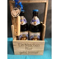 Biertragerl Biertrage Bierhalter Bierbox Inkl Flaschenöffner Individuell Gestaltbar Vatertag Geburtstag Mitbringsel Grillparty Einladung von DerKleineService
