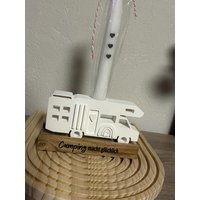 Wohnmobil, Camper, Womo, Kerzenständer Deko Für Inkl Kerze, Camping-Set Outdoor-Fans, Geschenke-Set, Opa, Vatertag von DerKleineService