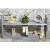Shabby Küchenregal Regal Wandregal Grau 70Er Jahre Chic Möbel Vintage Landhaus von DerKleineShabbyLaden