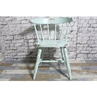 Shabby Stuhl Armlehnen Sprossenstuhl Küchenstuhl Holzstuhl Pastell Grün 60Er Jahre Chic Möbel Vintage Landhaus Country Shabby Stuhl Armlehnen Sprossenstuhl Küchenstuhl Holzstuhl Pastell Grün 60Er Jahre Chic Möbel Vintage Landhaus Country von DerKleineShabbyLaden