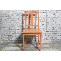 Shabby Stuhl Küchenstuhl Aus Holz Mango Orange Chic Möbel Vintage Landhaus Country Shabby Stuhl Küchenstuhl Aus Holz Mango Orange Chic Möbel Vintage Landhaus Country von DerKleineShabbyLaden