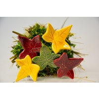 Keramikblätter Für Keramikblüten | Handgefertigt Keramikblätter Für Keramikblüten | Handgefertigt von DerNaturladen