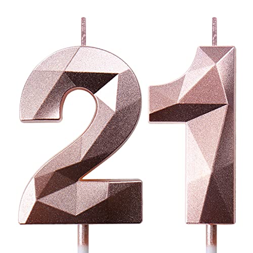 Geburtstagskerzen Zahlen Kerze 21 Tortendeko 21. Geburtstag Kerzen Geburtstag Roségold Zahlen Geburtstagskerzen für Torte Geburtstagskerzen Zahlen Kerze 21 Tortendeko 21. Geburtstag Kerzen Geburtstag Roségold Zahlen Geburtstagskerzen für Torte von Deratta