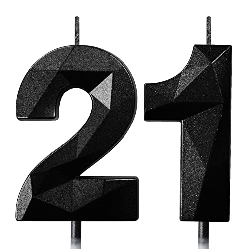 Geburtstagskerzen Zahlen Kerze 21 Tortendeko 21. Geburtstag Kerzen Geburtstag Schwarz Zahlen Geburtstagskerzen für Torte Geburtstagskerzen Zahlen Kerze 21 Tortendeko 21. Geburtstag Kerzen Geburtstag Schwarz Zahlen Geburtstagskerzen für Torte von Deratta