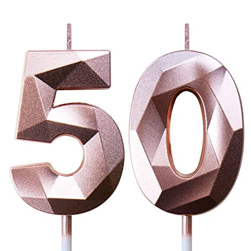 Geburtstagskerzen Zahlen Kerze 50 Tortendeko 50. Geburtstag Frau Kerzen Geburtstag Roségold Zahlen Geburtstagskerzen für Torte Geburtstagskerzen Zahlen Kerze 50 Tortendeko 50. Geburtstag Frau Kerzen Geburtstag Roségold Zahlen Geburtstagskerzen für Torte von Deratta