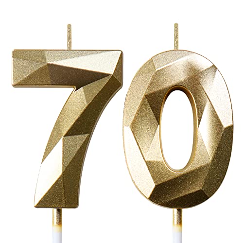 Geburtstagskerzen Zahlen Kerze 70 Tortendeko 70. Geburtstag Mann Frau Kerzen Geburtstag Gold Zahlen Geburtstagskerzen für Torte Geburtstagskerzen Zahlen Kerze 70 Tortendeko 70. Geburtstag Mann Frau Kerzen Geburtstag Gold Zahlen Geburtstagskerzen für Torte von Deratta
