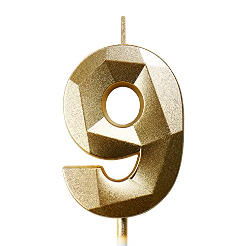 Geburtstagskerzen Zahlen Kerze 9 Tortendeko 9. Geburtstag Junge Mädchen Kerzen Geburtstag Gold 0-9 Zahlen Geburtstagskerzen für Torte Geburtstagskerzen Zahlen Kerze 9 Tortendeko 9. Geburtstag Junge Mädchen Kerzen Geburtstag Gold 0-9 Zahlen Geburtstagskerzen für Torte von Deratta
