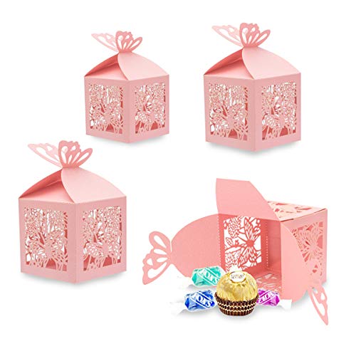 Derbway 30 Set Rosa Süßigkeiten Schachtel Schokolade Kartons klein Schmuck Geschenkbox Gastgeschenk Box,Kinder Party Süße Boxen,Laserschnitt Hohl Schmetterling Derbway 30 Set Rosa Süßigkeiten Schachtel Schokolade Kartons klein Schmuck Geschenkbox Gastgeschenk Box,Kinder Party Süße Boxen,Laserschnitt Hohl Schmetterling von Derbway
