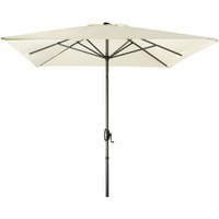 Derby Sonnenschirm / Kurbelschirm "Basic Lift neo 200 x 250", 200 x 250 cm, natur, Bezug aus 100% Polyester, Gestell aus Aluminium, 6,4 kg von Derby