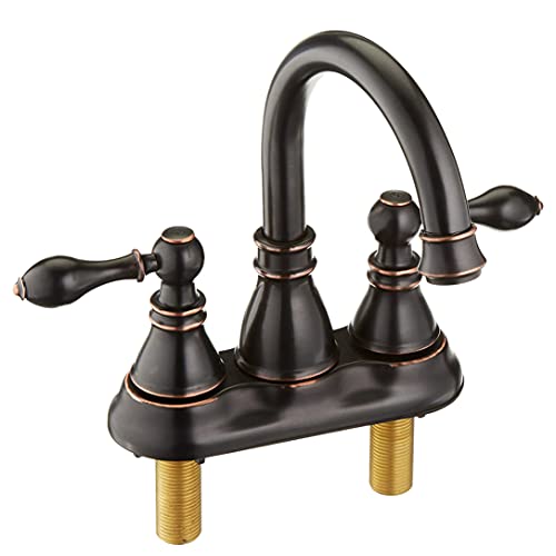 Derengge F-4501-NB Waschbecken-Wasserhahn mit 2 Griffen, bronzefarben, mit Pop-Up-Ablauf, cUPC NSF AB1953 bleifrei Derengge F-4501-NB Waschbecken-Wasserhahn mit 2 Griffen, bronzefarben, mit Pop-Up-Ablauf, cUPC NSF AB1953 bleifrei von Derengge