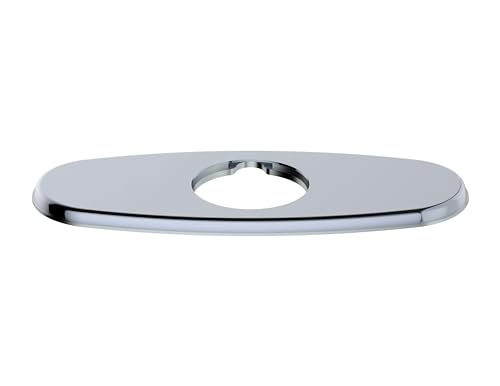 Derengge RP-1107-CP 4 Zoll Wasserhahn Deckplatte Badezimmer Rosette Lochabdeckung, poliertes Chrom von Derengge