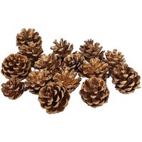 15 Goldfarbige Tannenzapfen Zapfen Tannenbaumschmuck 15 Goldfarbige Tannenzapfen Zapfen Tannenbaumschmuck von DerkleineDekoladen