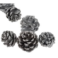 15 Silberfarbige Tannenzapfen Zapfen Tannenbaumschmuck 15 Silberfarbige Tannenzapfen Zapfen Tannenbaumschmuck von DerkleineDekoladen