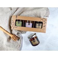 Honig Geschenkset Für Mama/3 Mini Gläser - Naturkoscher Griechenland Geburtstag Geschenkidee Mutter Nachhaltige Verpackung Honig Geschenkset Für Mama/3 Mini Gläser - Naturkoscher Griechenland Geburtstag Geschenkidee Mutter Nachhaltige Verpackung von DerkleineGourmet