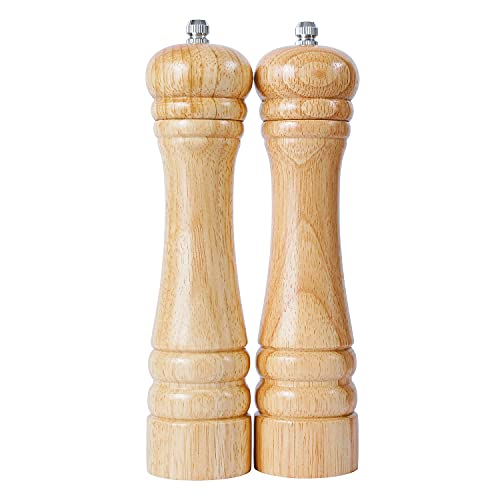 DeroTeno Salz- und Pfeffermühle Set, 2er-Set Gewürzmühle mit Keramikmahlwerk aus Gummibaumholz, H 21 cm DeroTeno Salz- und Pfeffermühle Set, 2er-Set Gewürzmühle mit Keramikmahlwerk aus Gummibaumholz, H 21 cm von DeroTeno