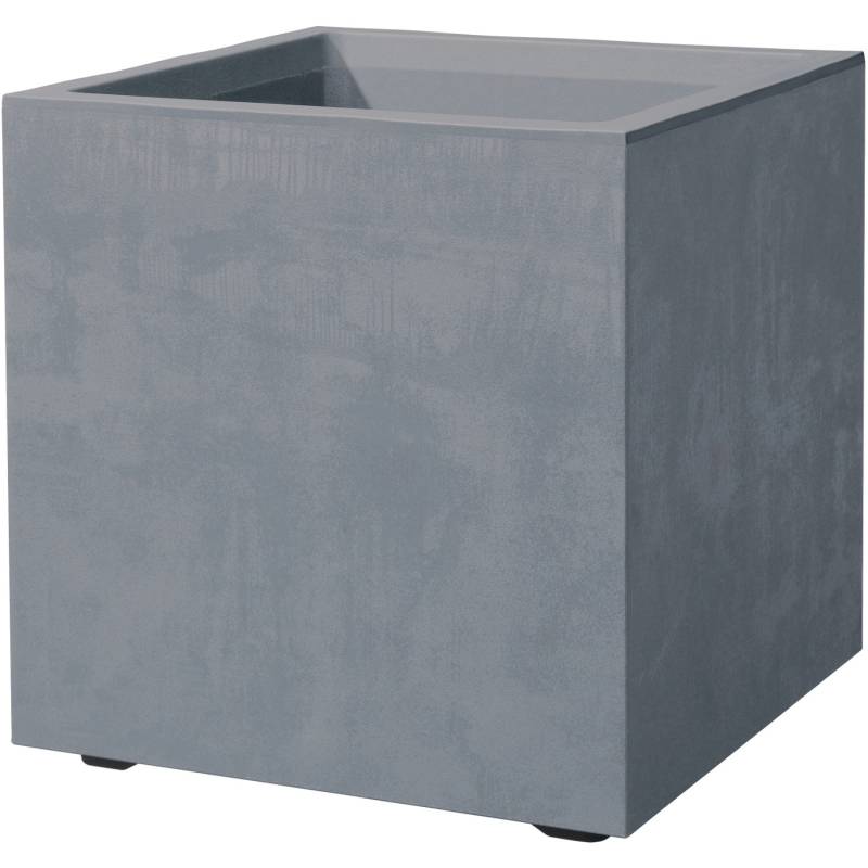 Deroma Pflanztopf Quadro Millenium 25 cm x 25 cm x 25 cm Aschgrau von Deroma