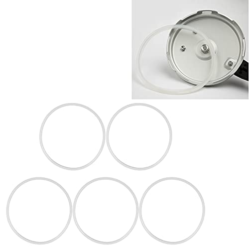 5 STÜCKE Silikondichtungsring, 18-32 cm Durchmesser Lebensmittelechte Hochtemperatur-Silikondichtungen Ersatz für Schnellkochtopf Küchenwerkzeug(28cm) von Deror