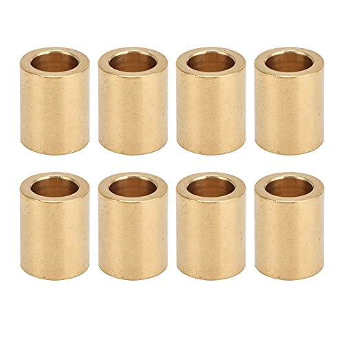 Deror 8 Stück Selbstschmierende Messinghülse 8 mm Bohrung X 12 mm Außendurchmesser X 15 mm Länge Spezielle Lagerhülse für Messinghülsenschieber von Deror