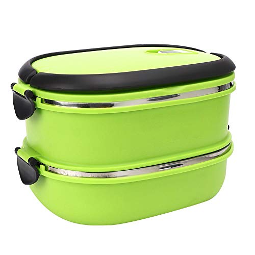 Deror Thermo-Lunchbox, isoliert, aus Edelstahl, Lunchbox für Picknick im Freien (zwei Ebenen) von Deror