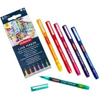 DERWENT Line Maker Fineliner farbsortiert 0,3 mm, 6 St. DERWENT Line Maker Fineliner farbsortiert 0,3 mm, 6 St. von Derwent