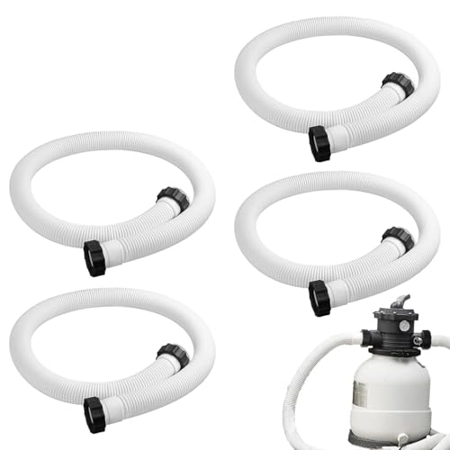 4 Stück Pool Sandfilter Pumpenschlauch - Verbindungsschlauch Mit Muttern Für Int Ex - Schwimmbadschlauch 38mm - 150 Cm - Für Filterpumpe Und Salzwassersystemen 4 Stück Pool Sandfilter Pumpenschlauch - Verbindungsschlauch Mit Muttern Für Int Ex - Schwimmbadschlauch 38mm - 150 Cm - Für Filterpumpe Und Salzwassersystemen von Derwrtup