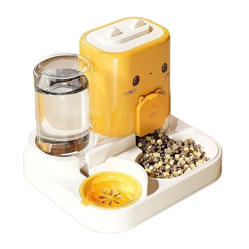 Derwrtup Automatischer Futterautomat für Haustiere - 2 In 1 Futterautomat Mit Wassertank | Großes Futterstation Mit Tränke Für Haustiere Katzenfütterung Derwrtup Automatischer Futterautomat für Haustiere - 2 In 1 Futterautomat Mit Wassertank | Großes Futterstation Mit Tränke Für Haustiere Katzenfütterung von Derwrtup